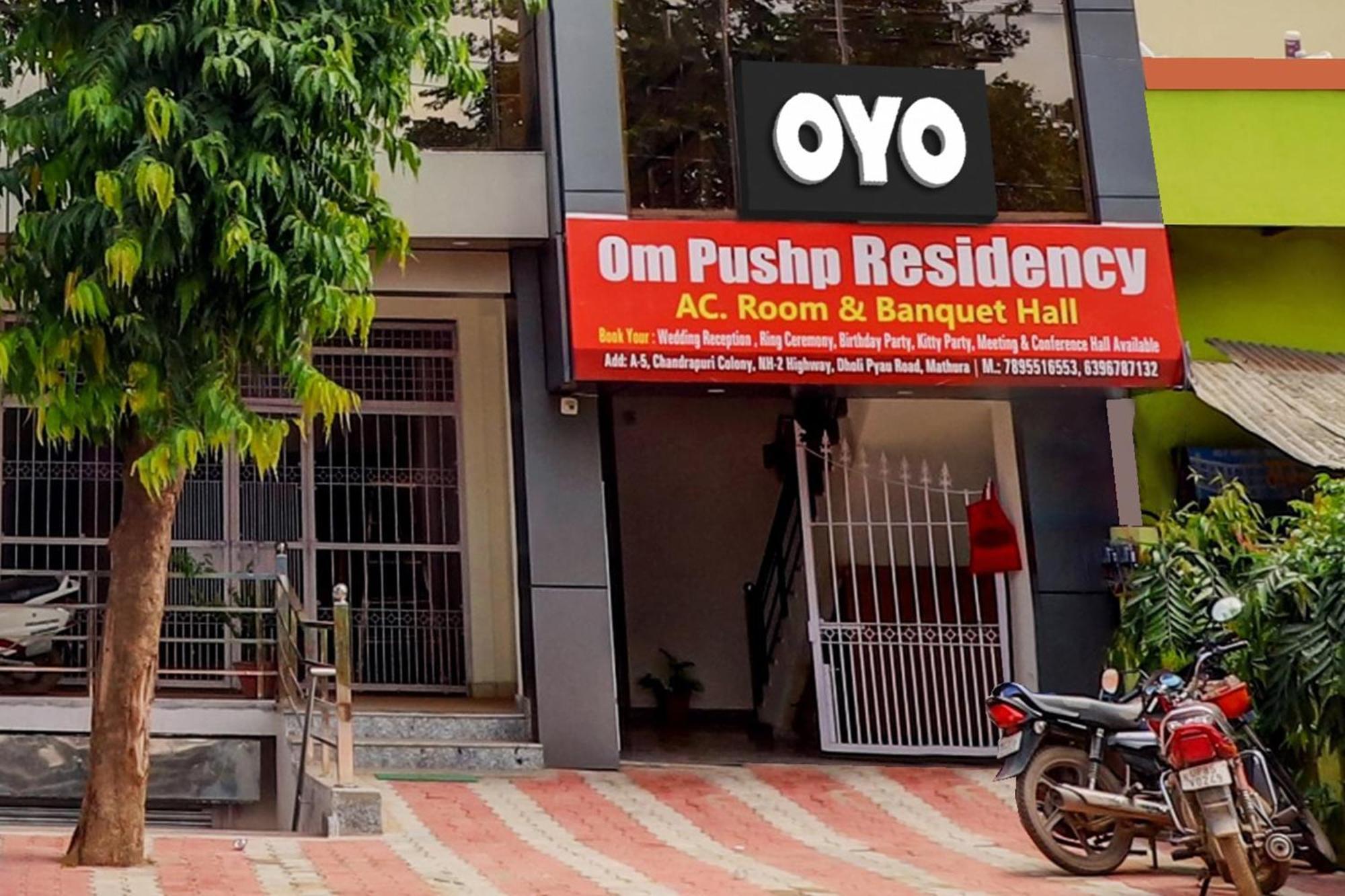 Hotel O Om Pushp Residency Mathura Exterior foto